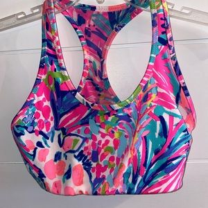 Lilly Pulitzer gumbo limbo sports bra